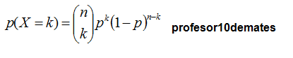 fórmula binomial distribución
