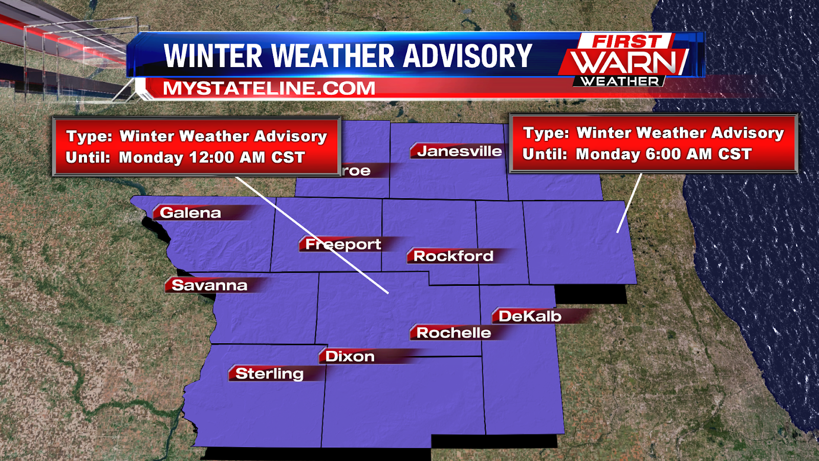 First Warn Weather Team Winter Weather Advisory