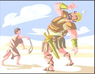 Duel Maut Daud melawan Goliat