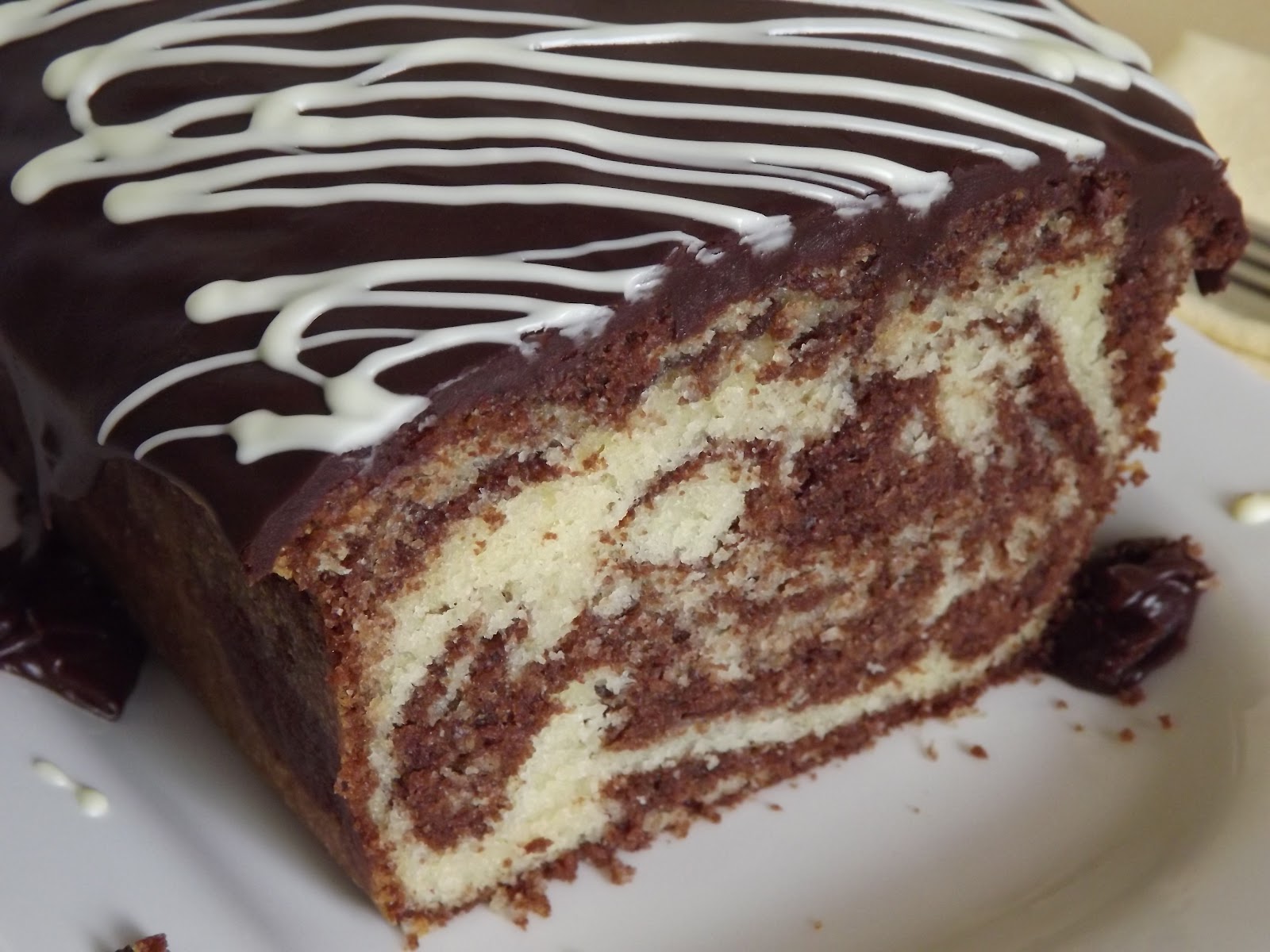 Chocolate and Vanilla Marble Loaf