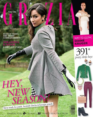 Aashique 2 Girl Shraddha Kapoor on the covers of 'Grazia' 