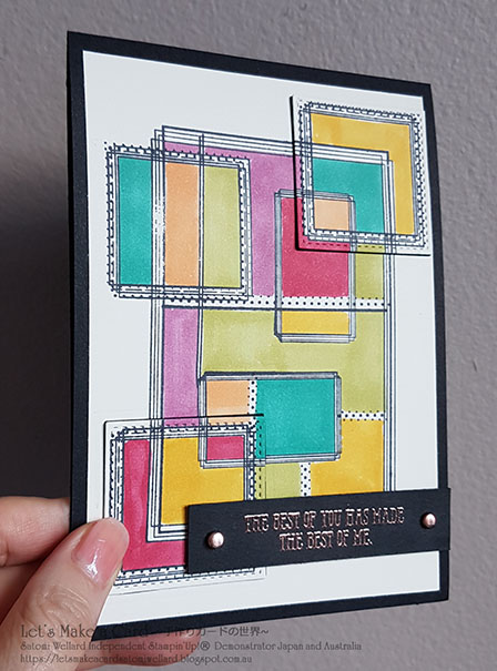 Swirly Frame and Well Said Masculine Birthday Card Satomi Wellard-Independent Stampin’Up! Demonstrator in Japan and Australia, #su, #stampinup, #cardmaking, #papercrafting, #rubberstamping, #stampinuponlineorder, #craftonlinestore, #papercrafting, #handmadegreetingcard, #greetingcards  #swirlyframe #wellsaid #masculinecard #スタンピン　#スタンピンアップ　#スタンピンアップ公認デモンストレーター　#ウェラード里美　#手作りカード　#スタンプ　#カードメーキング　#ペーパークラフト　#スクラップブッキング　#ハンドメイド　#オンラインクラス　#スタンピンアップオンラインオーダー　#スタンピンアップオンラインショップ #動画　#フェイスブックライブワークショップ　#スワリーフレーム　#スタンパレイタス　#スタンピンブレンズ　＃ウェルセッド