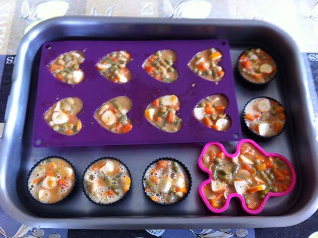 Les recettes de Gagou: Mini flan macédoine de légume ~ surimi