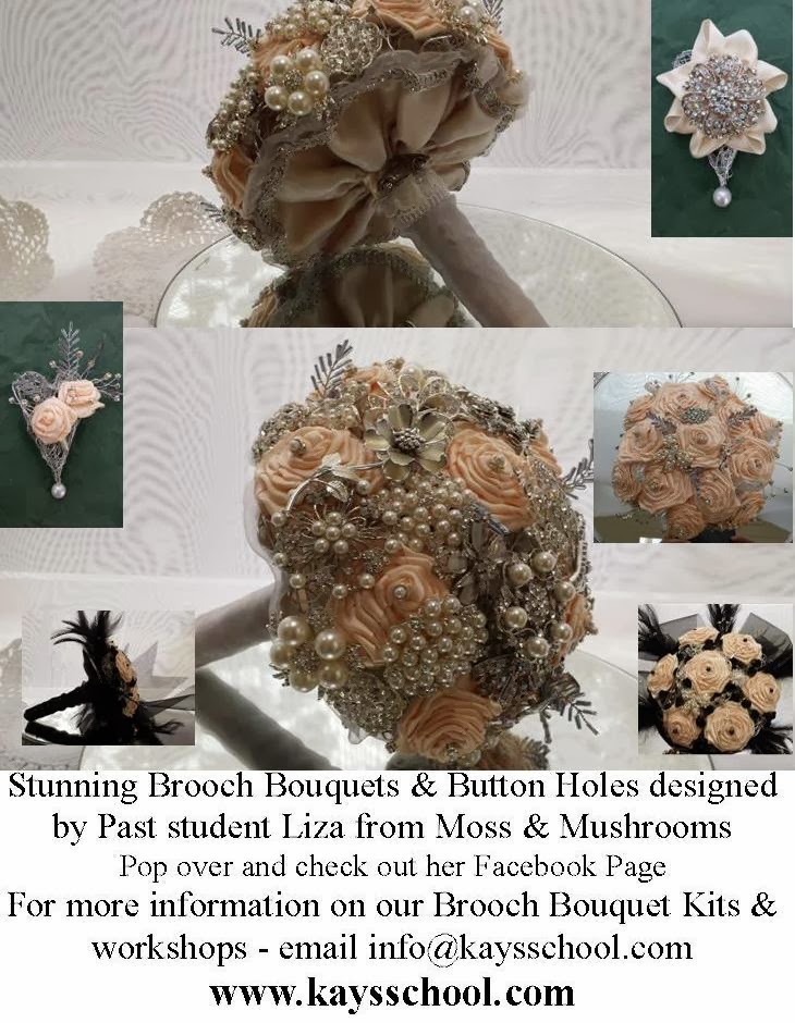 Kay's Flower School & Brooch Bouquet Training : Make your own Crystal ...