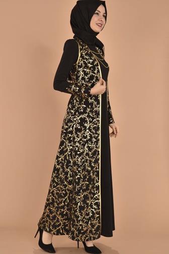 Model Gamis Batik Yang Cantik Dengan Kombinasi Kain Sifon
