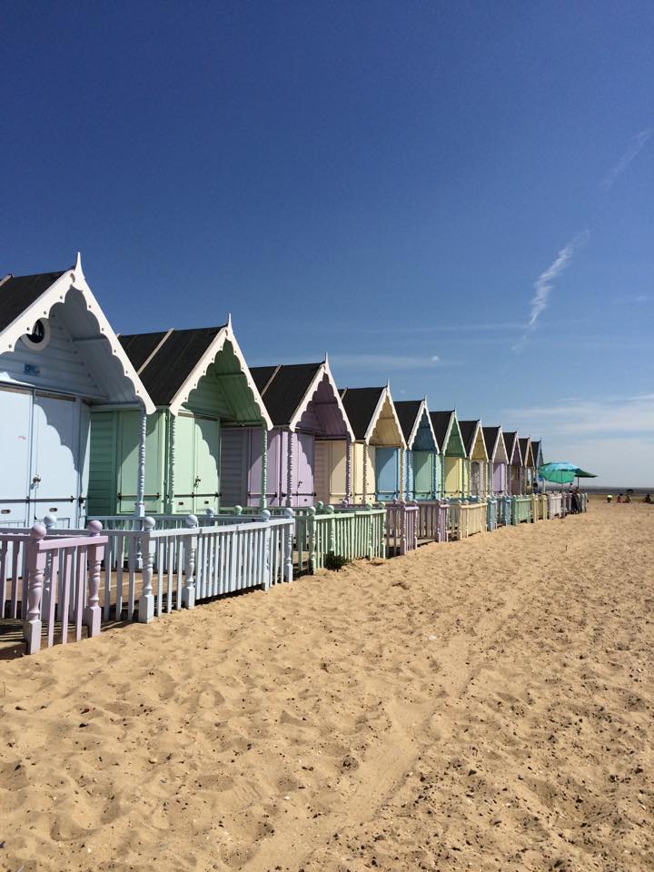 Summer Day Out with the prettiest beach huts; Mersea Island - Roses and ...