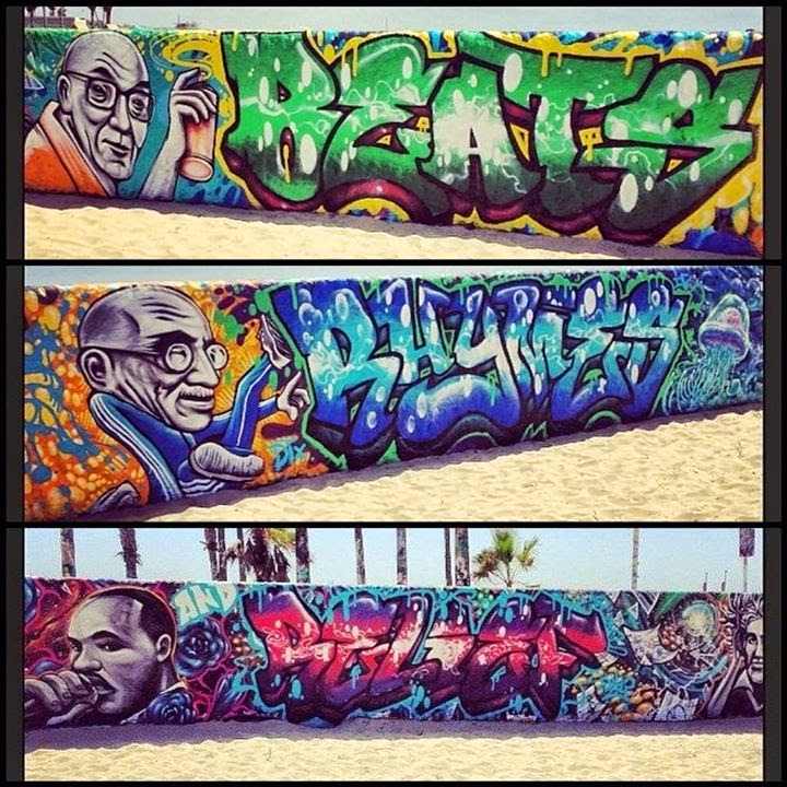 Awesome work representing Beats, Rhymes & Relief at Venice Beach, LA - What Is Hip Hop