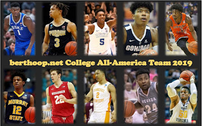 Bola basket NCAA – 2018-19 berthoop.net Tim Seluruh Amerika Pria dan penghargaan lainnya (Mei 2019)