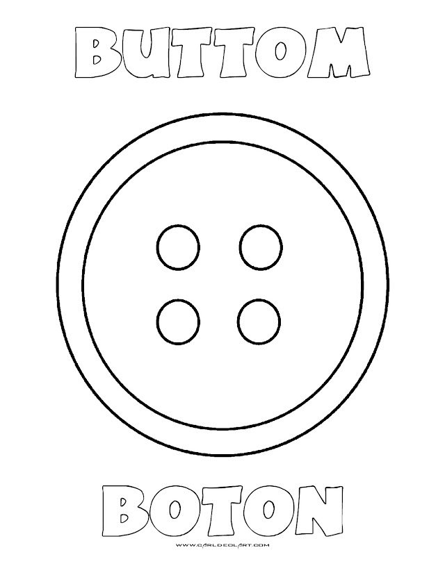 Dibujos Inglés - Español con B: Boton - Button