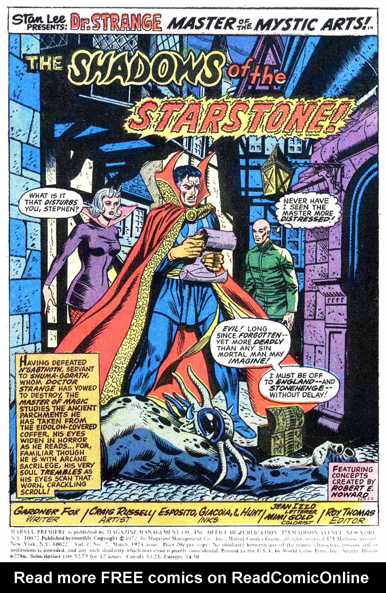 Read online Marvel Premiere comic -  Issue #7 - 2