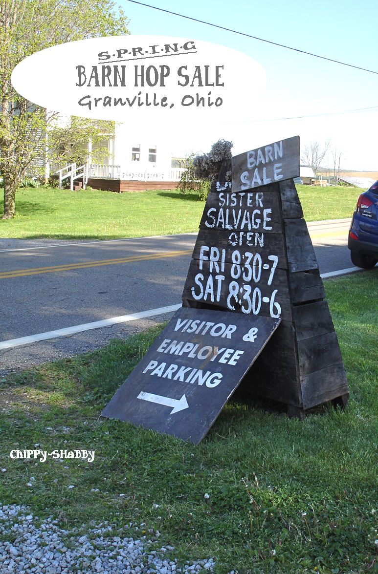 ChiPPy! SHaBBy! SISTER SaLVaGE Best Barn SaLe in Granville, Ohio...