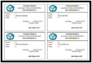 Aplikasi Cetak Kartu Kegiatan Ujian Sekolah Aplikasi Cetak Kartu Kegiatan Ujian Sekolah