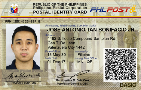 Application For Postal Id Card