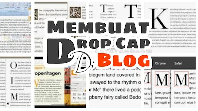 Cara Membuat Drop Cap di Blog