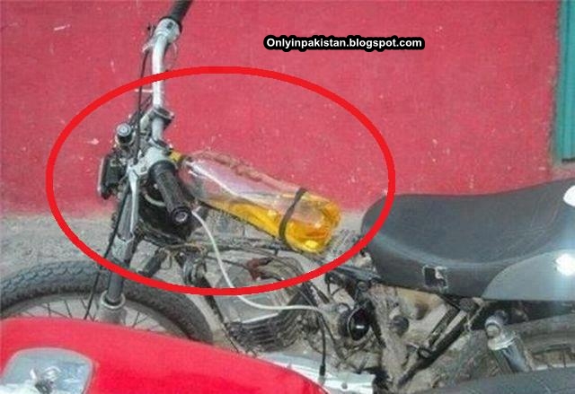 Funny Pakistani motorbike petrol tank