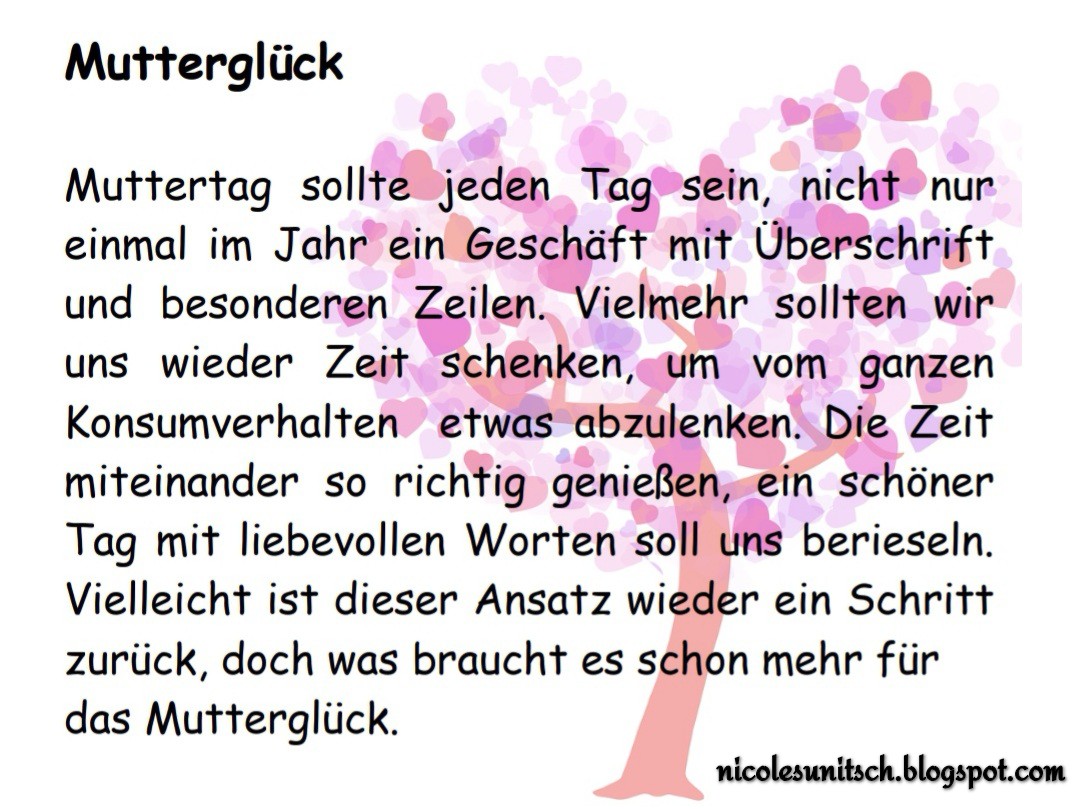 Gedichte Von Nicole Sunitsch Autorin Muttergluck Gedicht Von