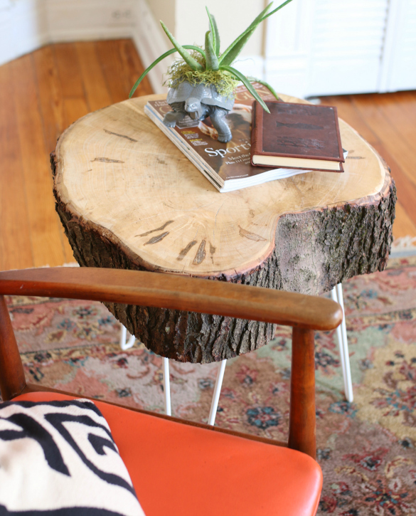 Over On Ehow Rustic Tree Stump Side Tables 17 Apart Ehow Rustic Tree Stump Side Tables, Tree Stump Side Tables
