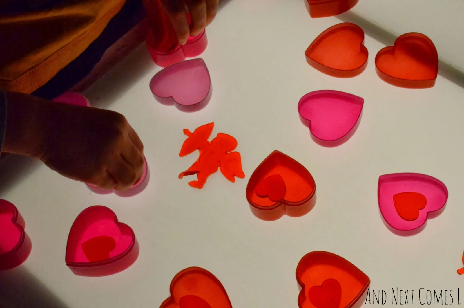 Putting sticky hearts into heart containers from And Next Comes L