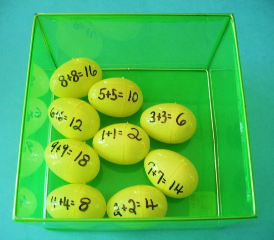 Learning Ideas - Grades K-8: Easter Egg Addition - Developing Math Fluency