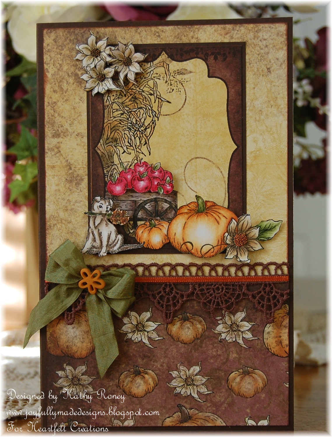 Joyfully Made Designs: Heartfelt Creations - Raspberry Swirl & Fall Notepad
