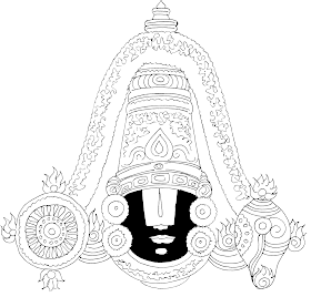 Tamil Cliparts: Venkatachalapathi Line Drawings for invitations