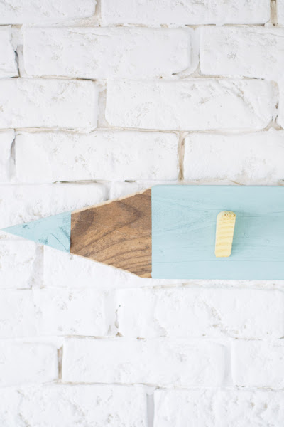 Perchero infantil lápiz diy