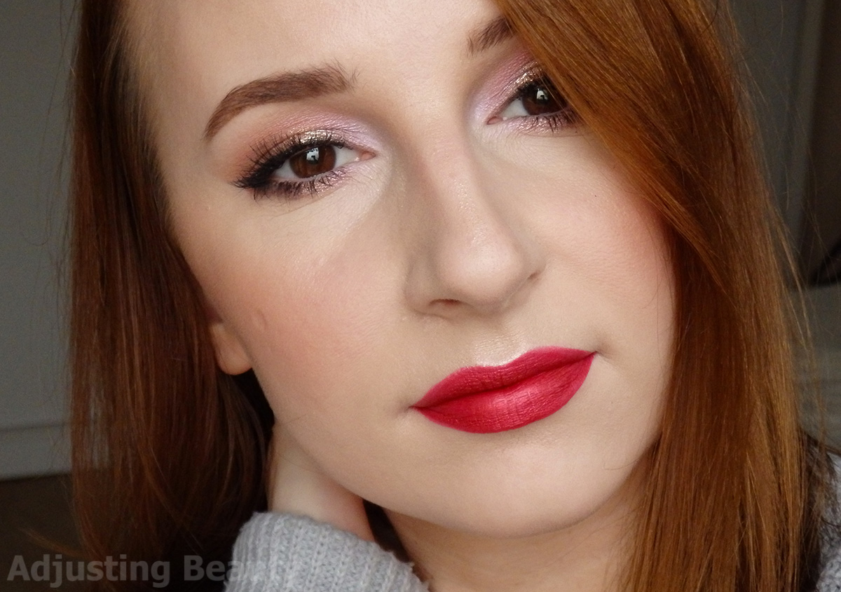 Red For Christmas Adjusting Beauty