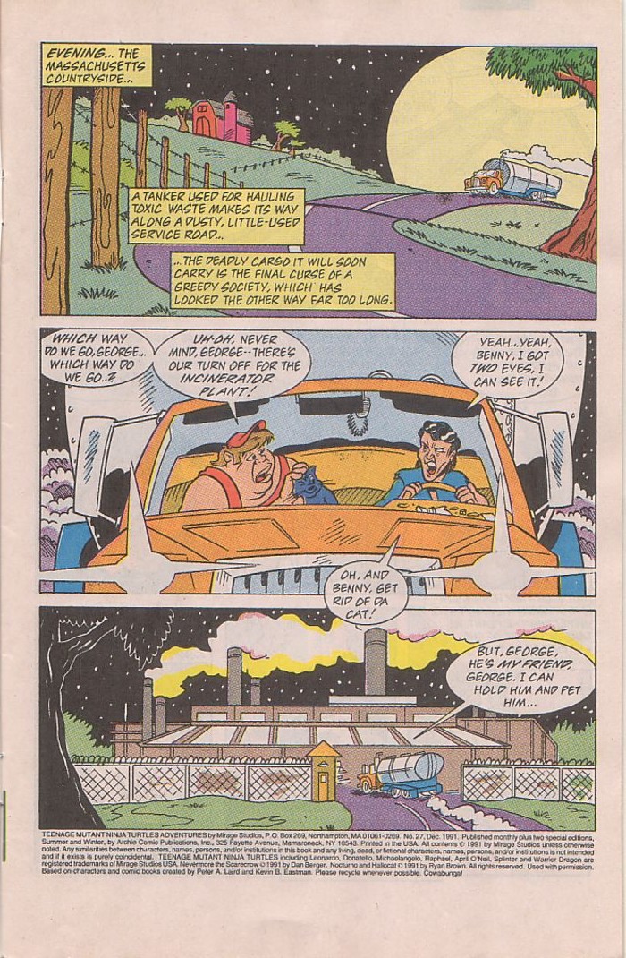 Read online Teenage Mutant Ninja Turtles Adventures (1989) comic -  Issue #27 - 2