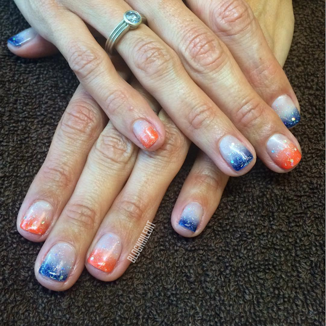 Broncos Colors by Nailed It @ www.blognailedit.co