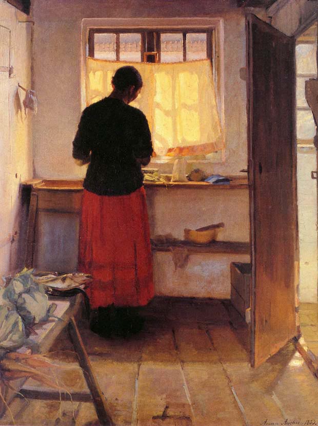 Woman In The Kitchen Painting Woman In The Kitchen Painting