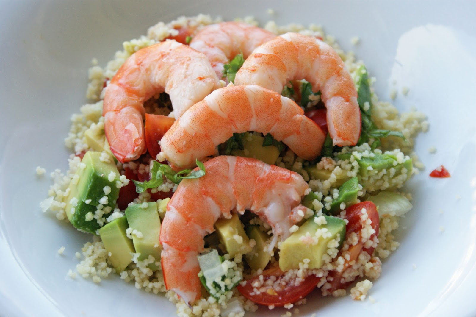 Afternoon Tea: Taboulé fraîcheur aux crevettes et mangue