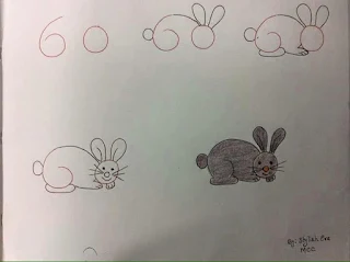 رسم لأرنب