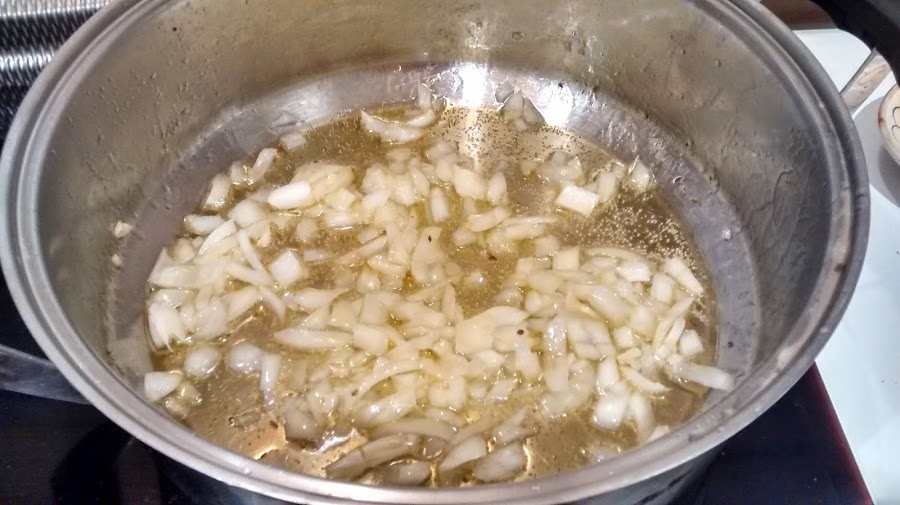 Risotto de setas y jamon