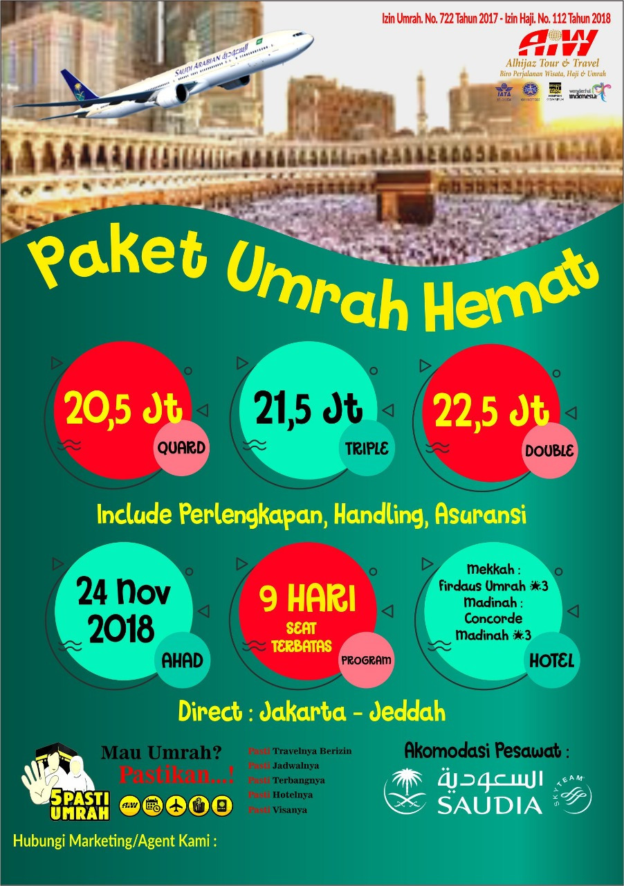 Beginilah Paket Umroh Hemat Januari 2019 Dan 2020 Paket Tour Perjalanan Wisata