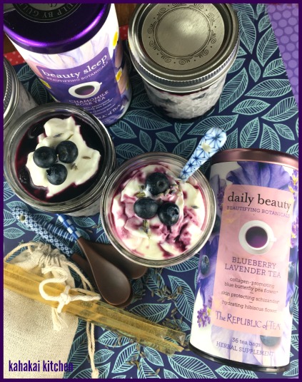 Amazon Com The Republic Of Tea Beautifying Botanicals Beauty Blueberry Lavender Herbal Iced Tea Bags 8 Count Everything Else