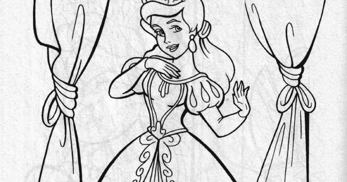 Sketch Princess Drawing Images With Colour - kropkowe-kocie