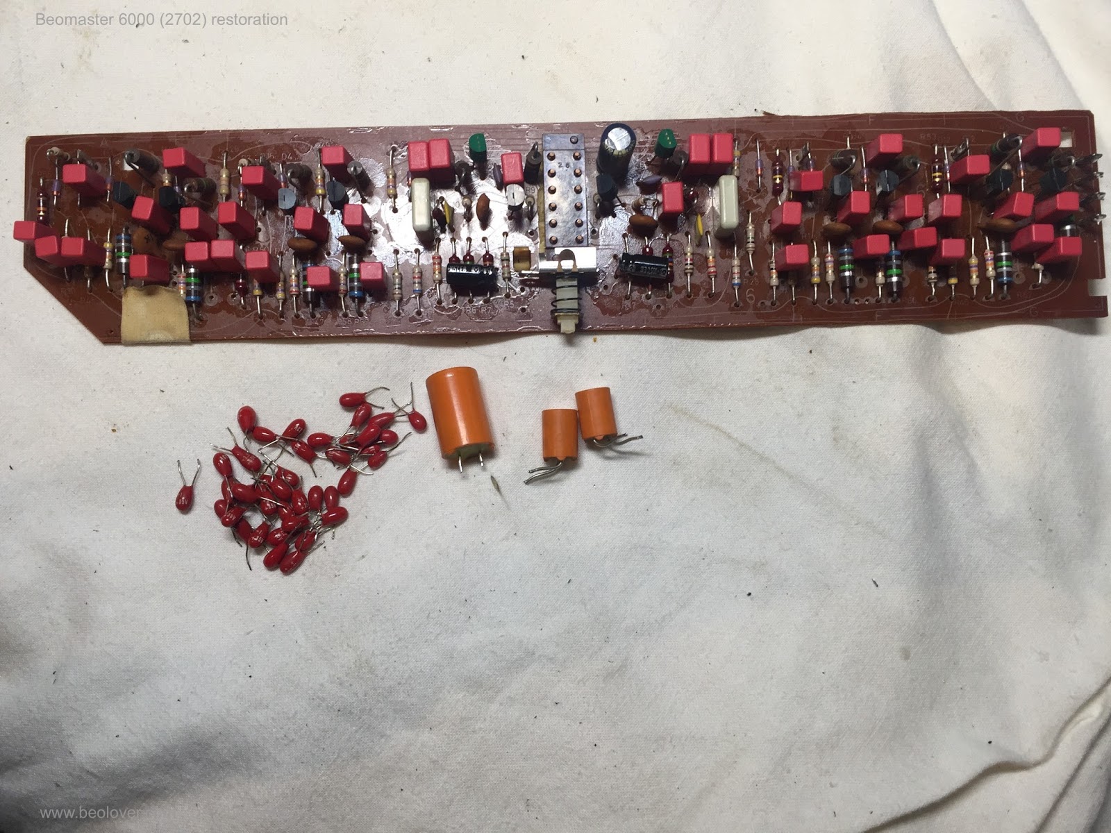 beolover Beomaster 6000 (2702) restoration recapping level amplifier