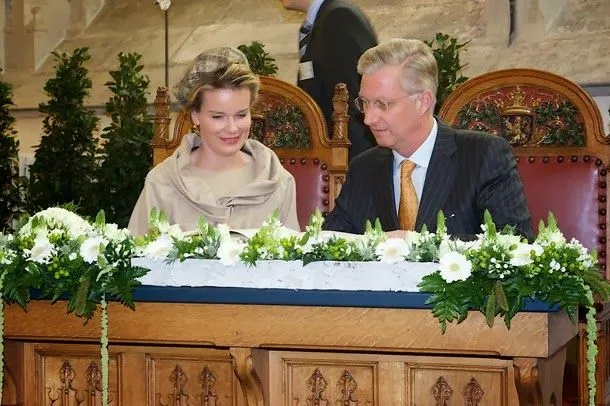 King Philippe and Queen Mathilde of Belgium visited Bruges.