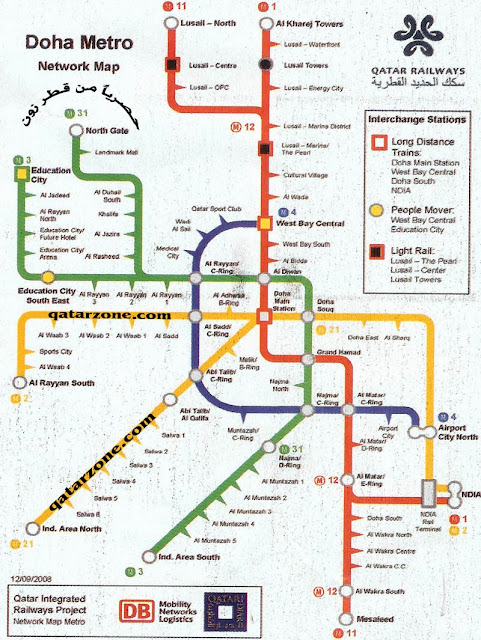 Doha metro network map