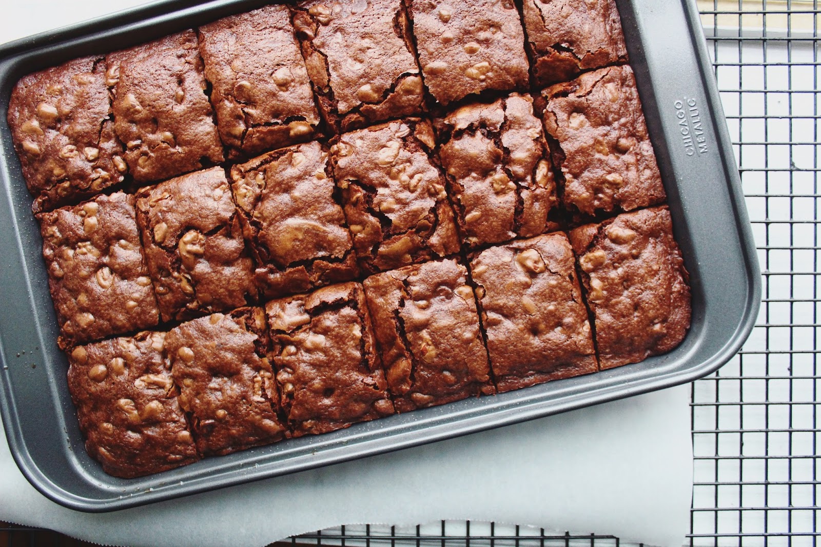 The Rosiest Cheeks Chocolate Fudge Pecan Brownies