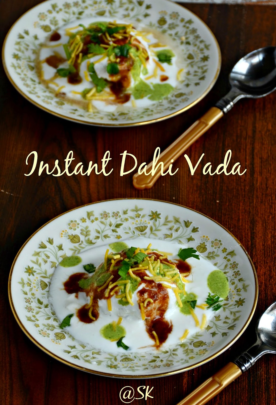 Savitha's Kitchen: Instant Dahi Vada - Bread Dahi Vada - No Cook