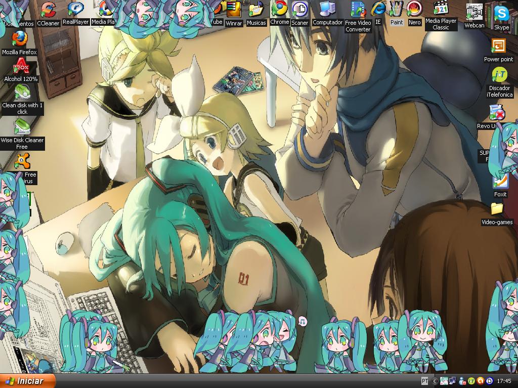 Vocaloid Desu Feliz Aniversário! + Shimeji