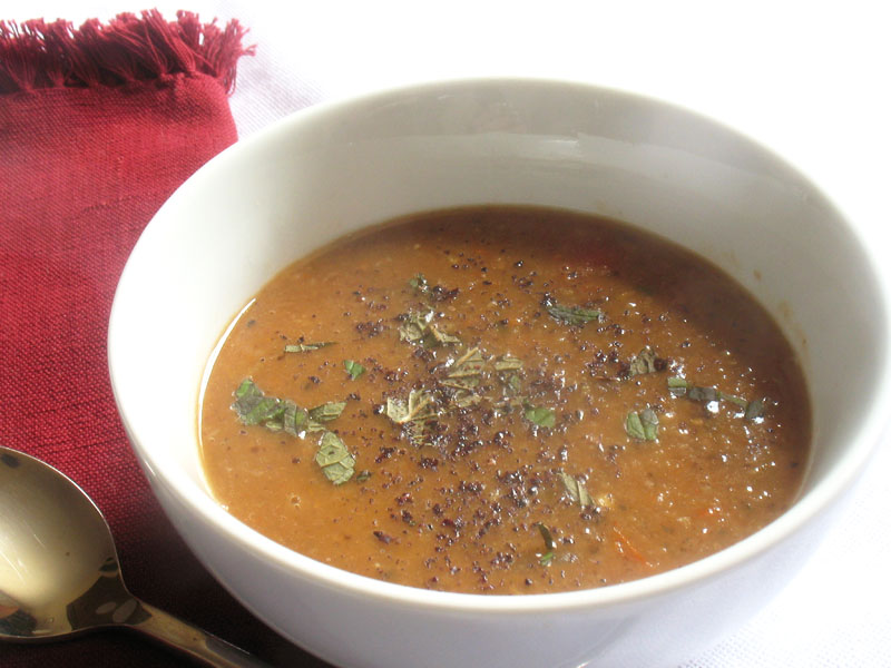 Turkish Red Lentil Soup with Mushrooms and Sumac Lisa's Kitchen