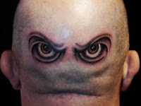 Eye Tattoo On Back Of Head