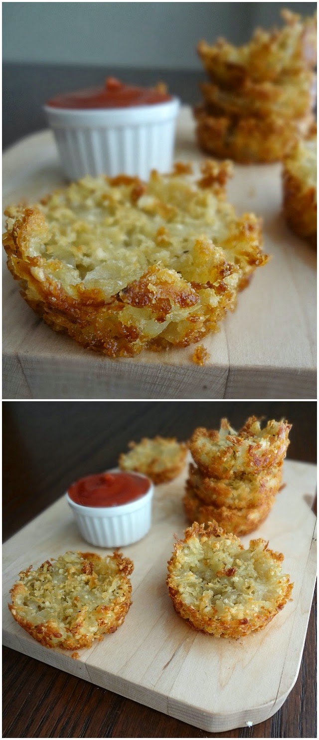 Baked Parmesan Hash Brown Cups