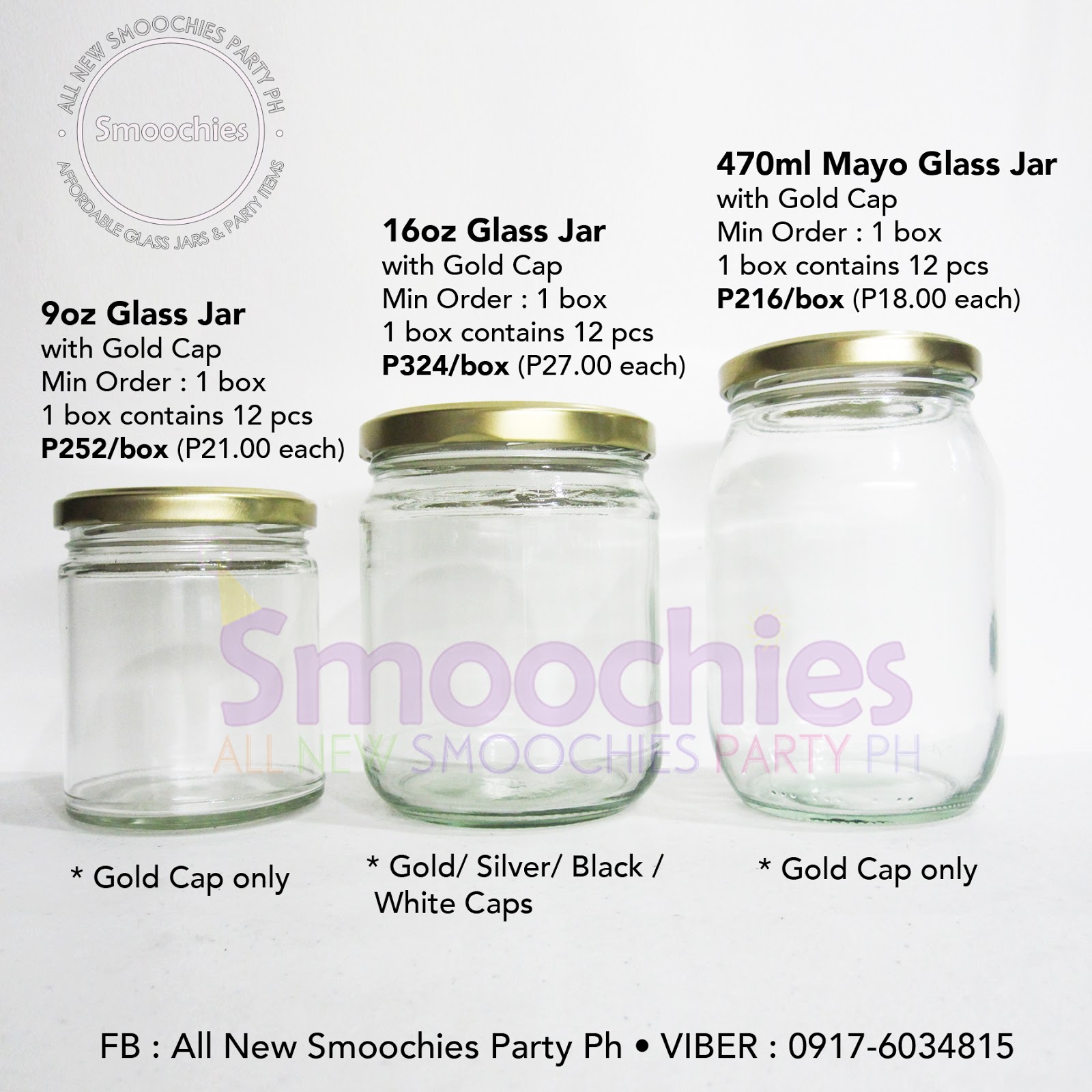Smoochies PARTY GLASS JARS FOR SALE METRO MANILA, PHILIPPINES