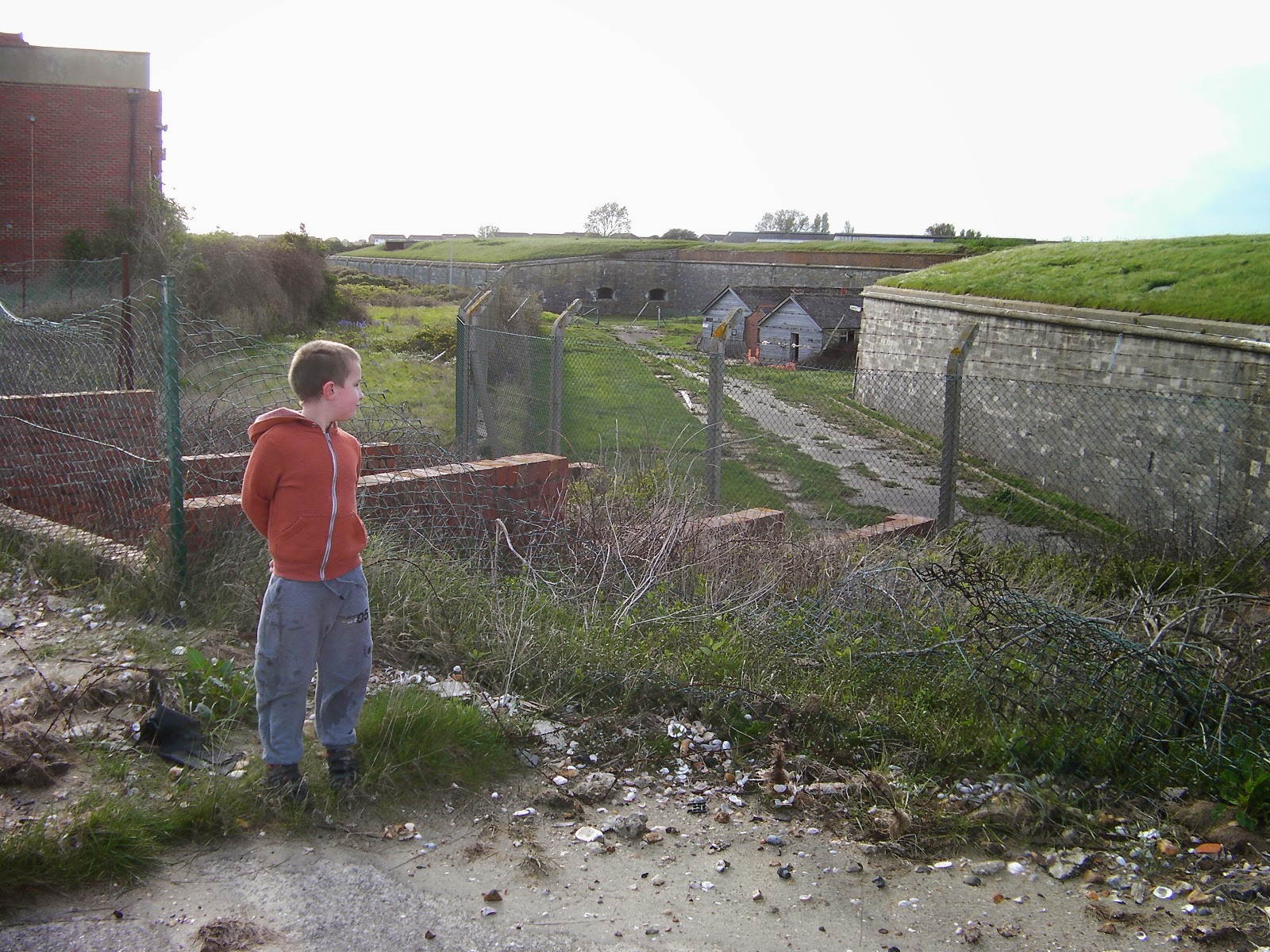 fort cumberland eastney from inside the fence derelict cold war listening station and napoleonic fort