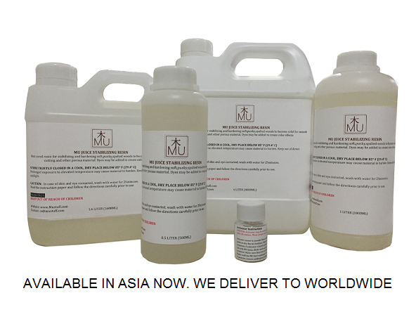 MU Juice Wood Stabilizing Resin for stabilize wood 2016 MU Juice Wood Stabilizing Resin for stabilize wood 2016