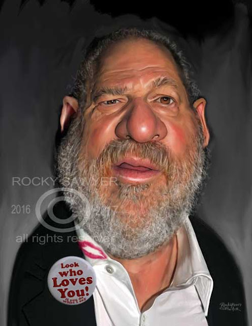 Cartoon: harvey weinstein Sawyer Illustration Inc. caricature and cartoon art studio
