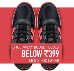 Shoe away Budget Blues: Get Men's Footwear just below Rs.399